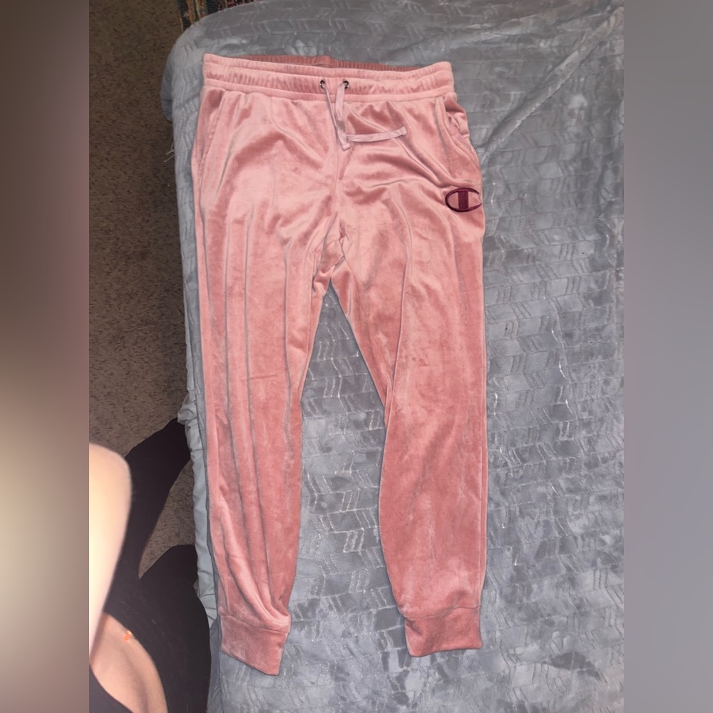 Champion velour pink joggers